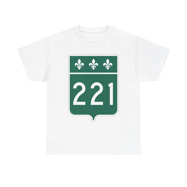 Qc221 (Canada) (Road Sign) T-Shirt