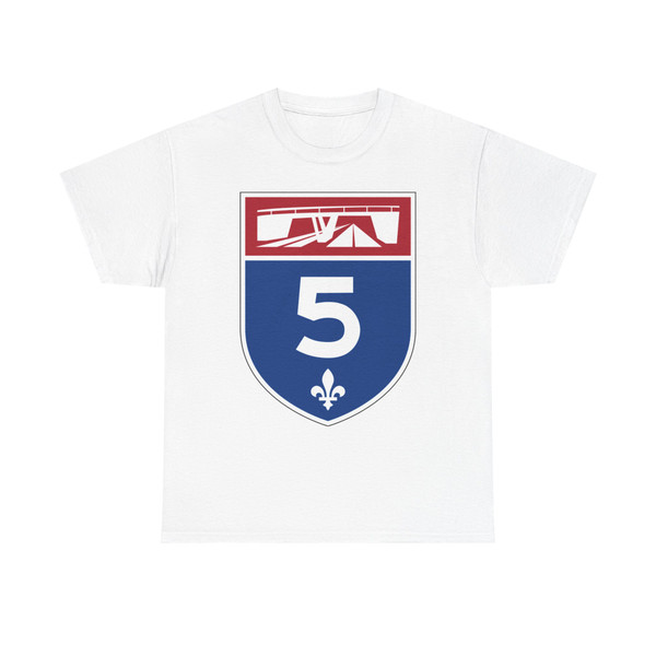 Quebec Autoroute 5 (Canada) (Road Sign) T-Shirt