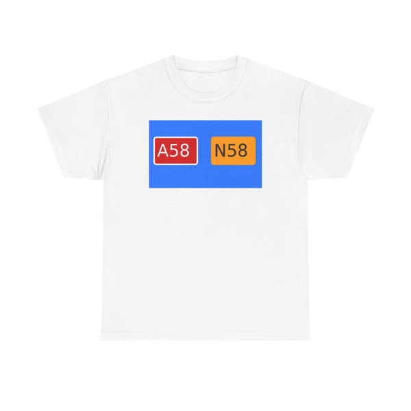 Rijksweg 58 (Netherlands) (Road Sign) T-Shirt