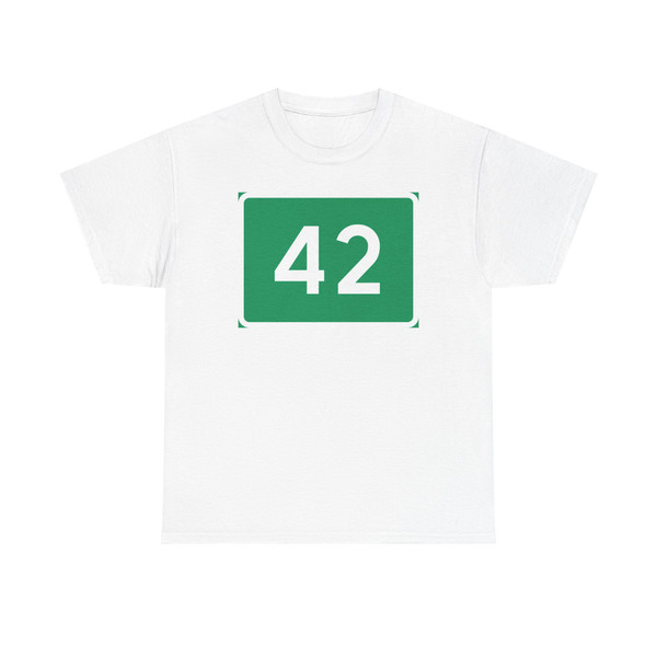 Riksvei 42 (Norway) (Road Sign) T-Shirt