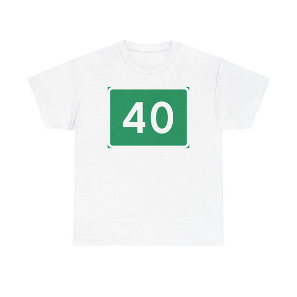 Riksvei 40 (Norway) (Road Sign) T-Shirt