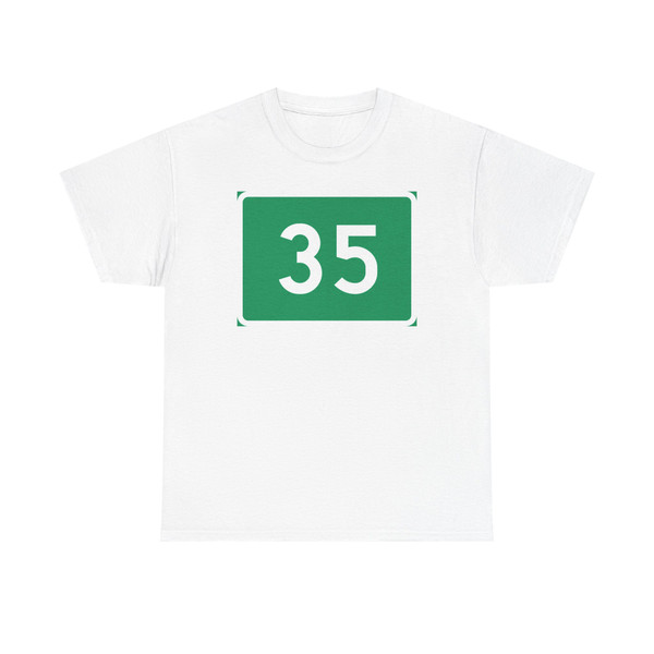 Riksvei 35 (Norway) (Road Sign) T-Shirt