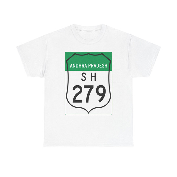 Road marker SH IN-AP 279 (India) (Road Sign) T-Shirt