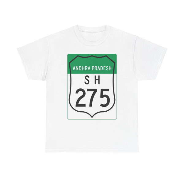 Road marker SH IN-AP 275 (India) (Road Sign) T-Shirt