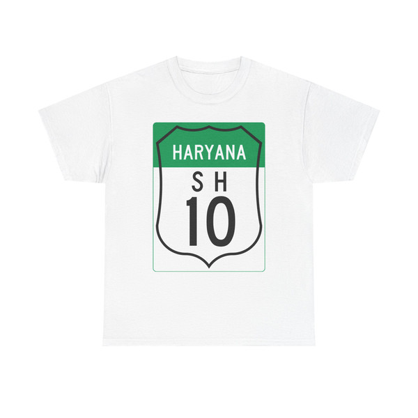 Road marker SH IN-HR 10 (India) (Road Sign) T-Shirt