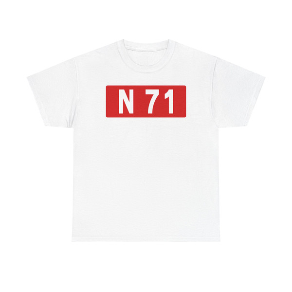 Route nationale française 71 (France) (Road Sign) T-Shirt