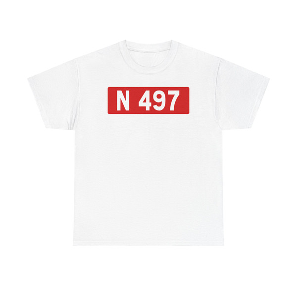 Route nationale française 497 (France) (Road Sign) T-Shirt