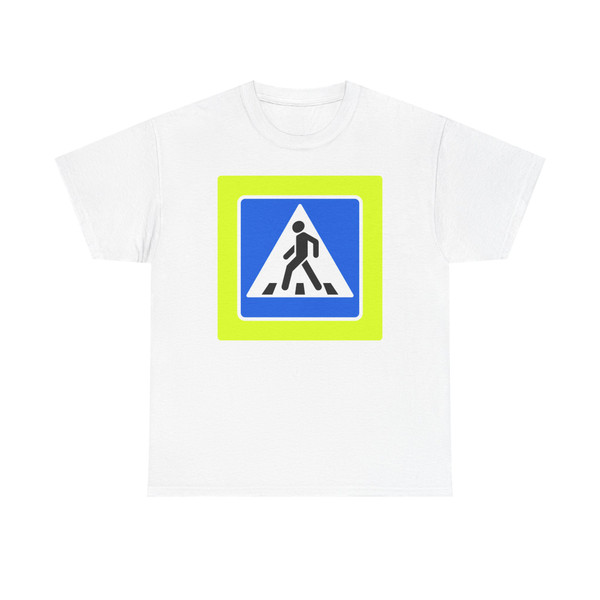 RU road sign 5.19.1 with fluoro board (Russia) (Road Sign) T-Shirt