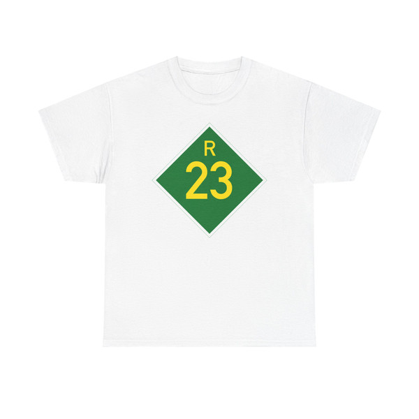 SA road R23 (South Africa) (Road Sign) T-Shirt