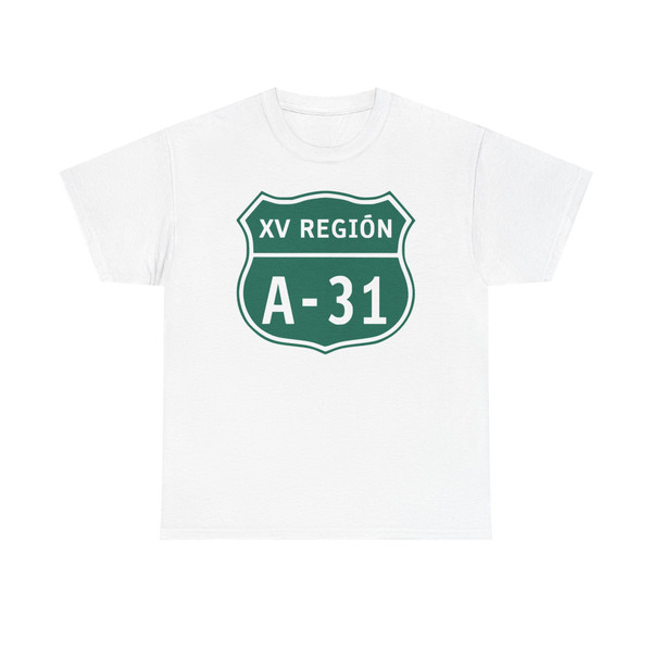 Ruta A-31 Chile (Chile) (Road Sign) T-Shirt