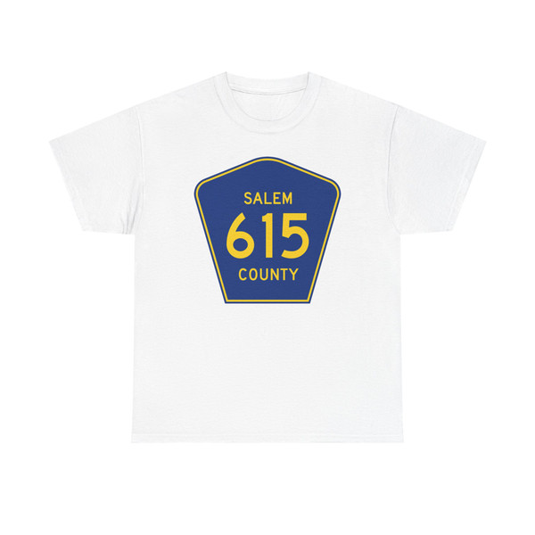 Salem County Route 615 NJ (New Jersey) (Road Sign) T-Shirt