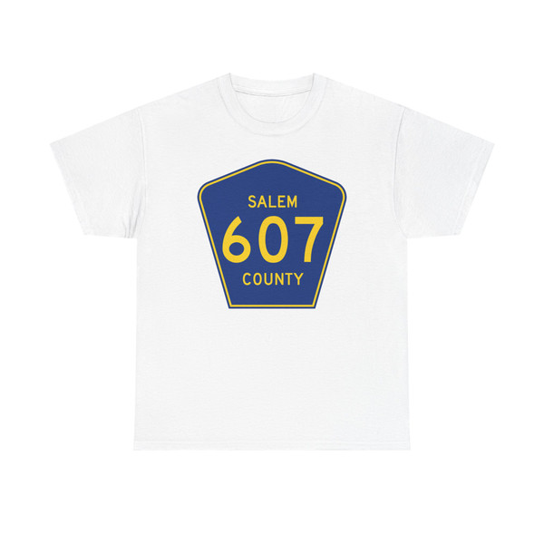 Salem County Route 607 NJ (New Jersey) (Road Sign) T-Shirt
