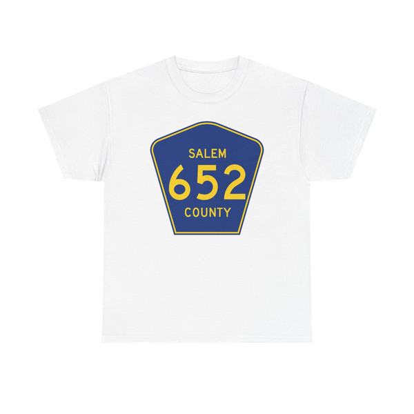 Salem County Route 652 NJ (New Jersey) (Road Sign) T-Shirt