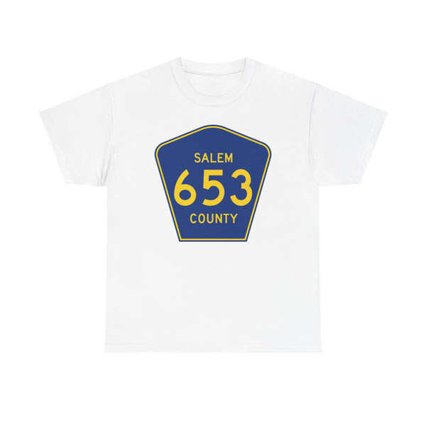 Salem County Route 653 NJ (New Jersey) (Road Sign) T-Shirt