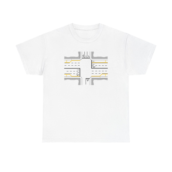 Schema segnaletico italiano 1964 - segni sulla carreggiata corsia mezzi pubblici fig 2 (Italy) (Road Sign) T-Shirt
