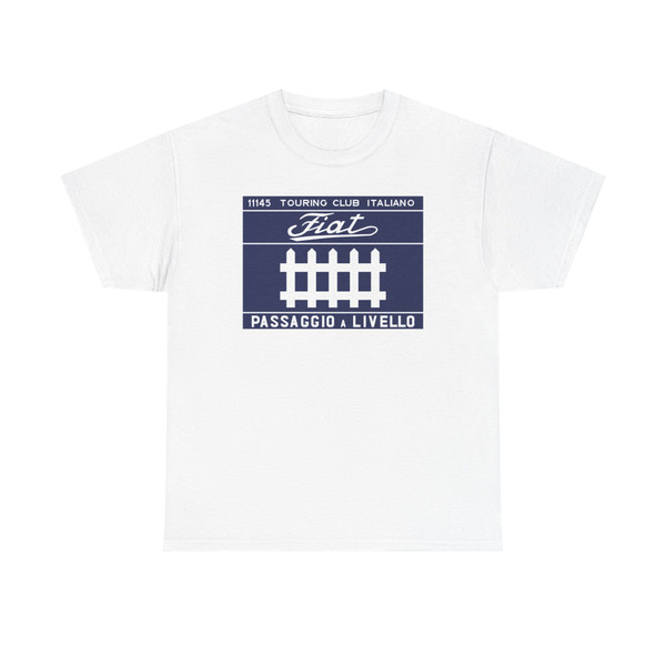 Segnale stradale italiano 1919 - TCI-FIAT - passaggio a livello (Italy) (Road Sign) T-Shirt
