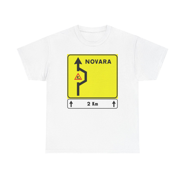 Segnale stradale italiano - preavviso di deviazione figura II 405 (Italy) (Road Sign) T-Shirt