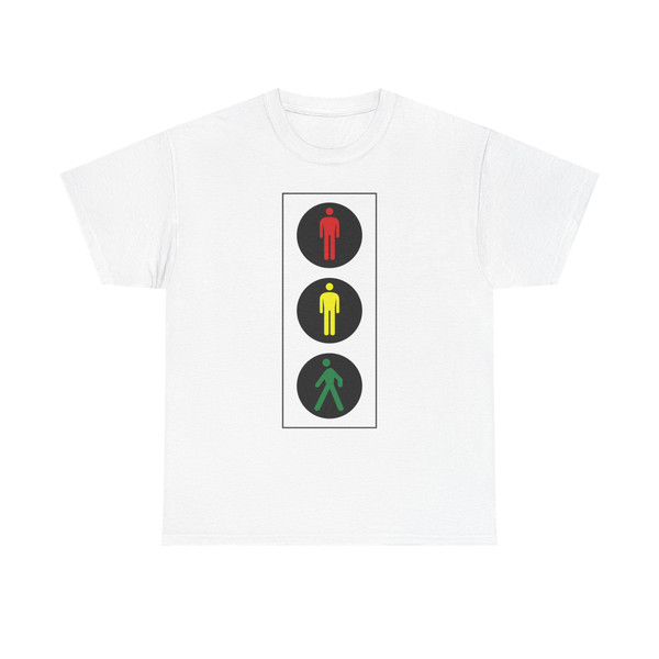 Segnale stradale italiano - lanterne semaforiche pedonali figura II 454 (Italy) (Road Sign) T-Shirt
