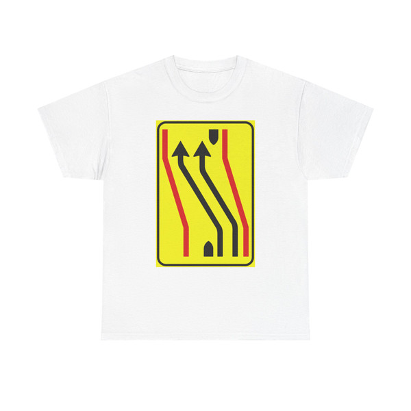 Segnale stradale italiano - segnale di carreggiata chiusa fig II 413b (Italy) (Road Sign) T-Shirt