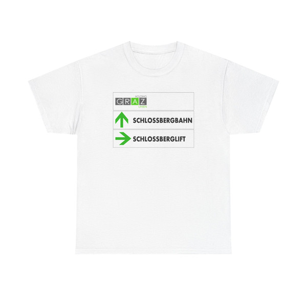 SCHLOSSBERG LIFT-BAHN GRAZ (Austria) (Road Sign) T-Shirt