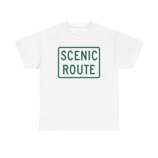 Scenic Route plate Vermont (United States) (Road Sign) T-Shirt