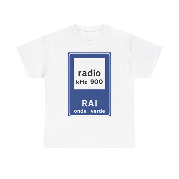 Segnale stradale italiano 1981 - radio informazioni stradali viabilità ordinaria (Italy) (Road Sign) T-Shirt