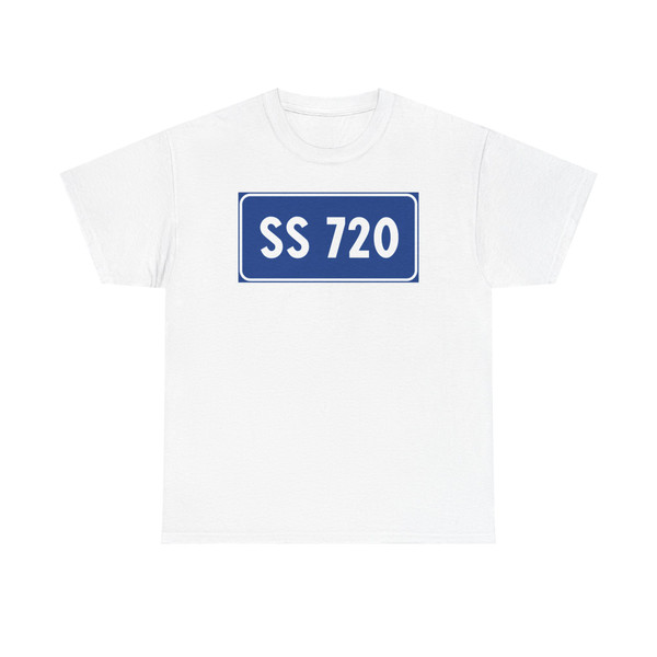 Strada Statale 720 Italia (Italy) (Road Sign) T-Shirt