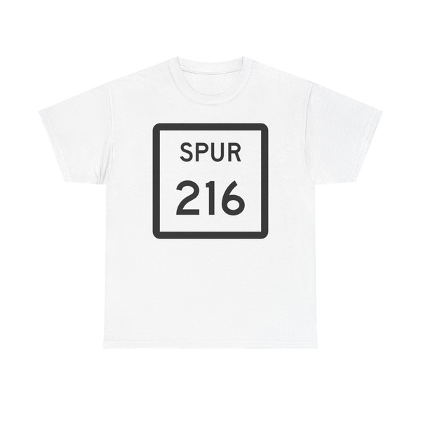 Texas Spur 216 (Texas) (Road Sign) T-Shirt