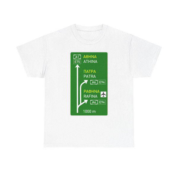 Traffic Sign GR - KOK 2009 OMOE-KSA 2003 - PI-81.3 - sample 01a - BIL VCT (Greece) (Road Sign) T-Shirt