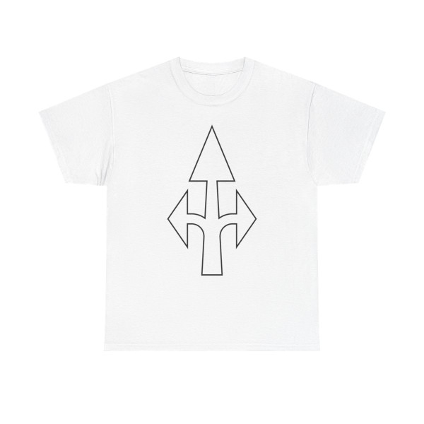Traffic Sign GR - Straight Left Or Right Road Marking (Greece) (Road Sign) T-Shirt