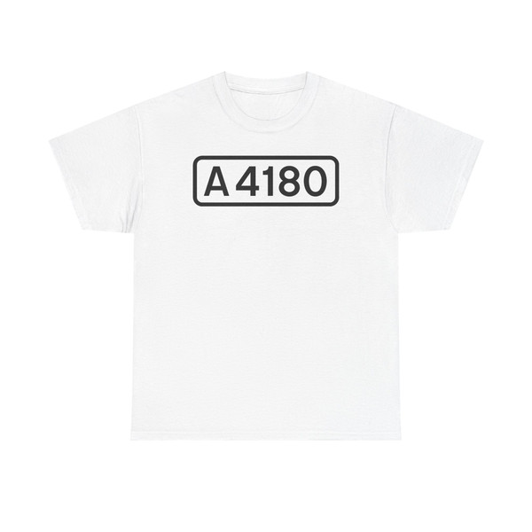 UK road A4180 (United Kingdom) (Road Sign) T-Shirt