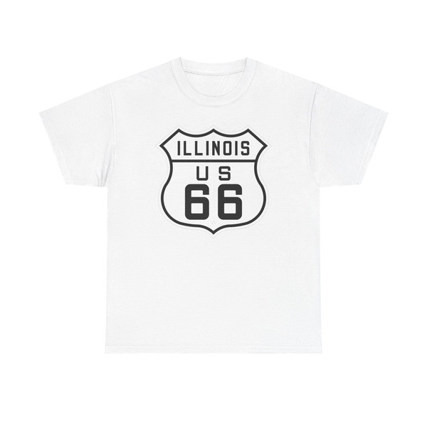 US 66 Illinois 1926 (Illinois) (Road Sign) T-Shirt