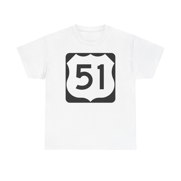 US 51 (United States) (Road Sign) T-Shirt