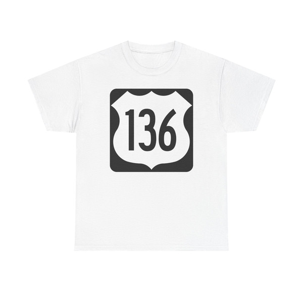 US 136 1961 (United States) (Road Sign) T-Shirt