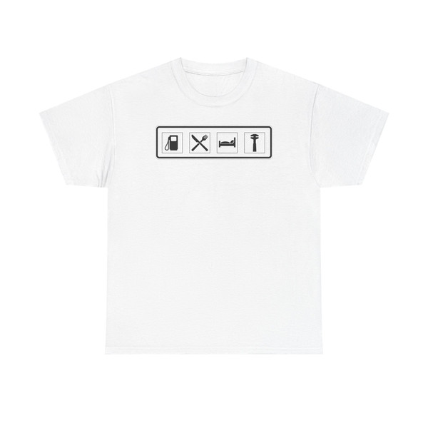Zusatzzeichen 1010-15 - Information Leistungsumfang zu Zeichen 448.1 StVO 2017 (Germany) (Road Sign) T-Shirt