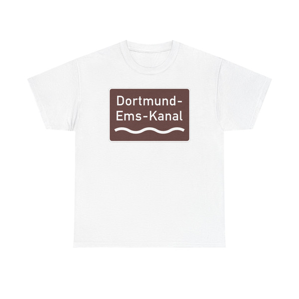 Zusatzzeichen 386.1-51 - Touristischer Hinweis Fluss oder Kanal zweizeilig 600x900 StVO 2013 (Germany) (Road Sign) T-Shirt