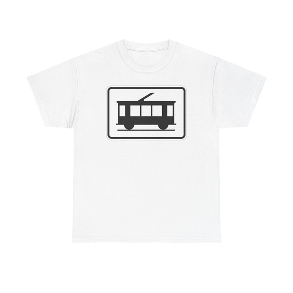 Zusatzzeichen - Straßenbahn Sinnbild StVO 1956 (Germany) (Road Sign) T-Shirt