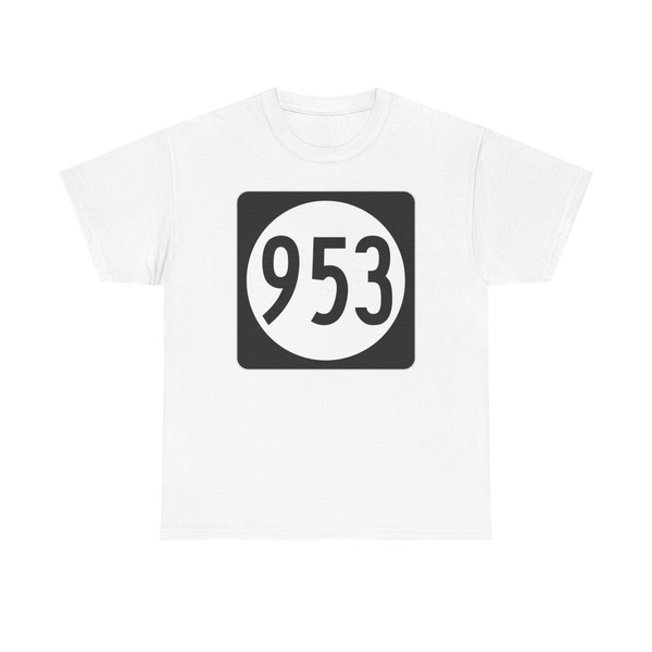 Iowa 953 (Iowa) (Road Sign) T-Shirt