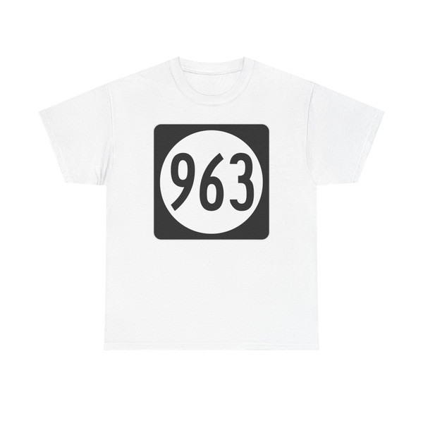 Iowa 963 (Iowa) (Road Sign) T-Shirt