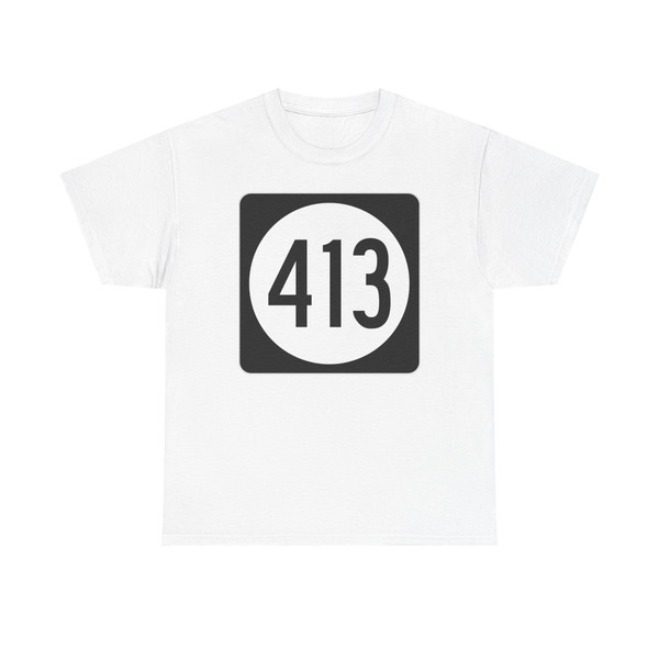 Iowa 413 (Iowa) (Road Sign) T-Shirt