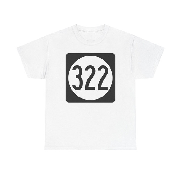 Iowa 322 (Iowa) (Road Sign) T-Shirt