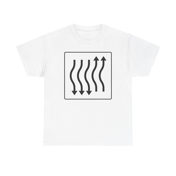 Zeichen 514-17 Verschwenkungstafel kurze Verschwenkung - mit Gegenverkehr (Germany) (Road Sign) T-Shirt