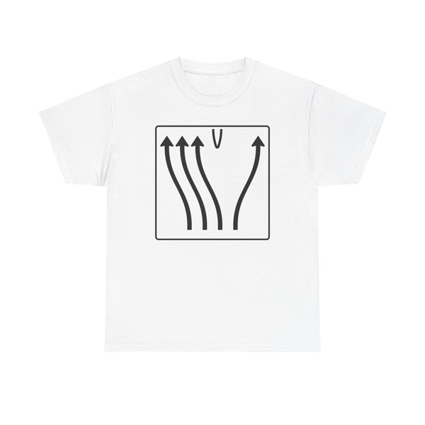 Zeichen 501-75 Überleitungstafel - ohne Gegenverkehr (Germany) (Road Sign) T-Shirt