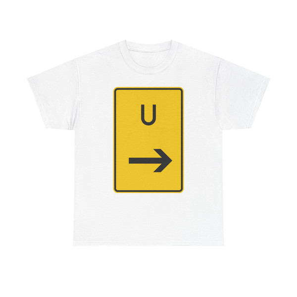 Zeichen 455.1-21 - Ankündigung oder Fortsetzung der Umleitung hier rechts StVO 2013 (Germany) (Road Sign) T-Shirt