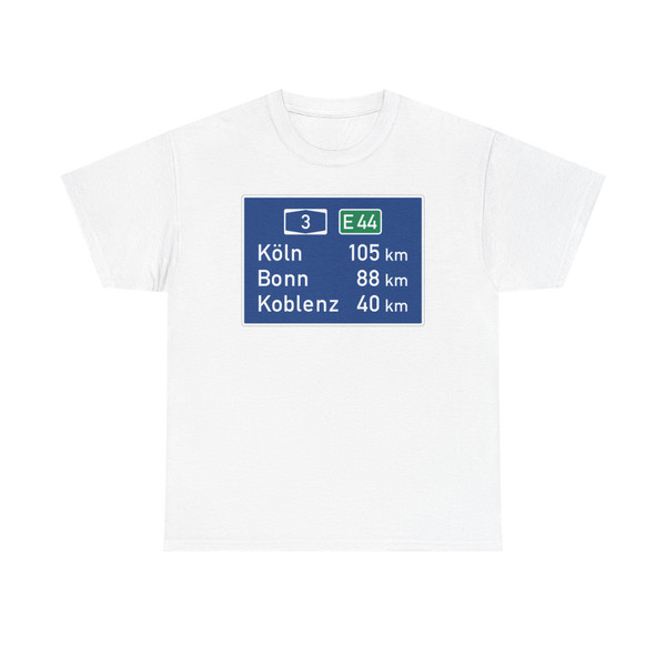 Zeichen 453 - Entfernungstafel StVO 1990 (Germany) (Road Sign) T-Shirt