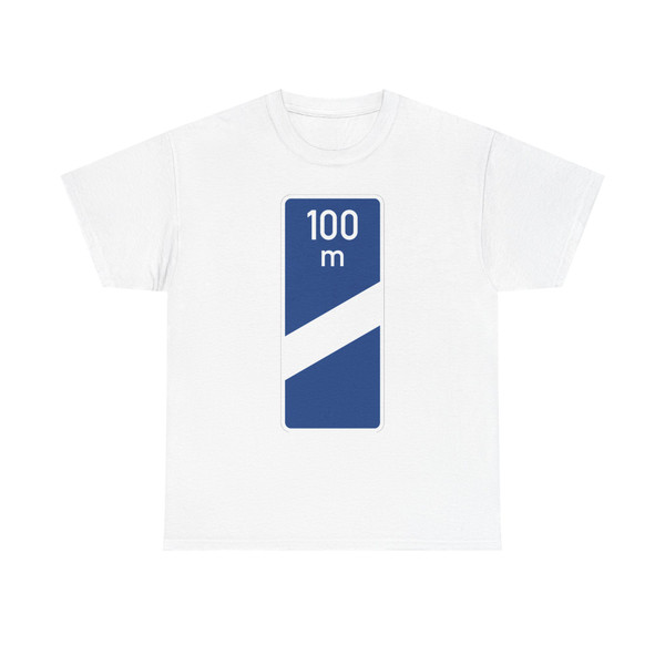 Zeichen 450-50 - Ankündigungsbake einstreifig 100 m StVO 2013 (Germany) (Road Sign) T-Shirt