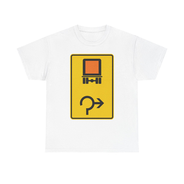 Zeichen 442-25 Vorwegweiser für bestimmte Verkehrsarten im Kreisverkehr (Germany) (Road Sign) T-Shirt