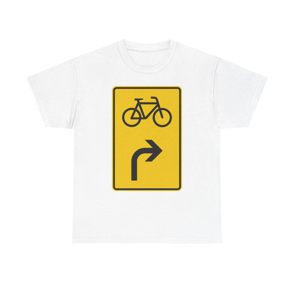 Zeichen 442-20 - Vorwegweiser für Fahrradfahrer rechtsweisend StVO 1992 (Germany) (Road Sign) T-Shirt
