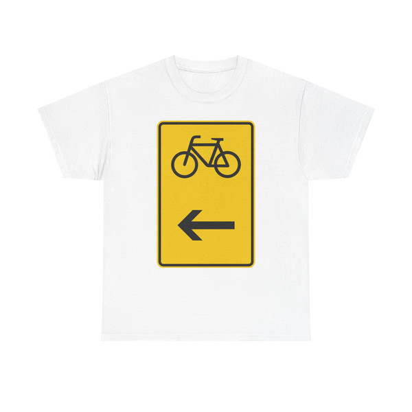 Zeichen 422-16 - Wegweiser für bestimmte Verkehrsarten Radverkehr  hier links StVO 2017 (Germany) (Road Sign) T-Shirt