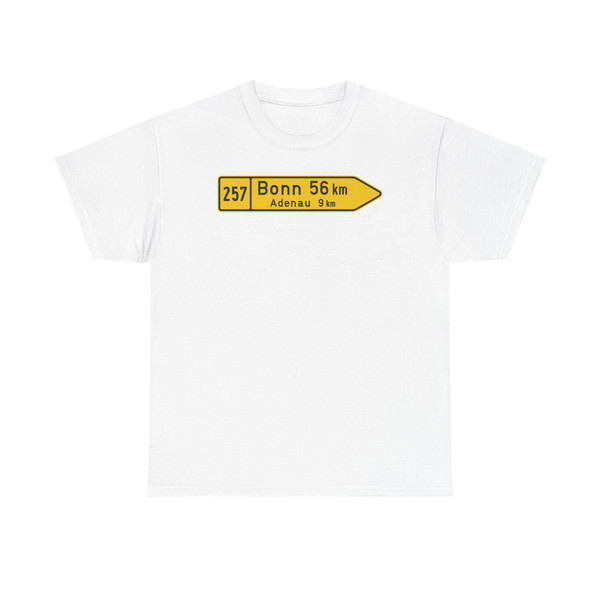 Zeichen 415R - Wegweiser auf Bundesstraßen rechtsweisend zweizeilig 1500x333 StVO 1970 (Germany) (Road Sign) T-Shirt